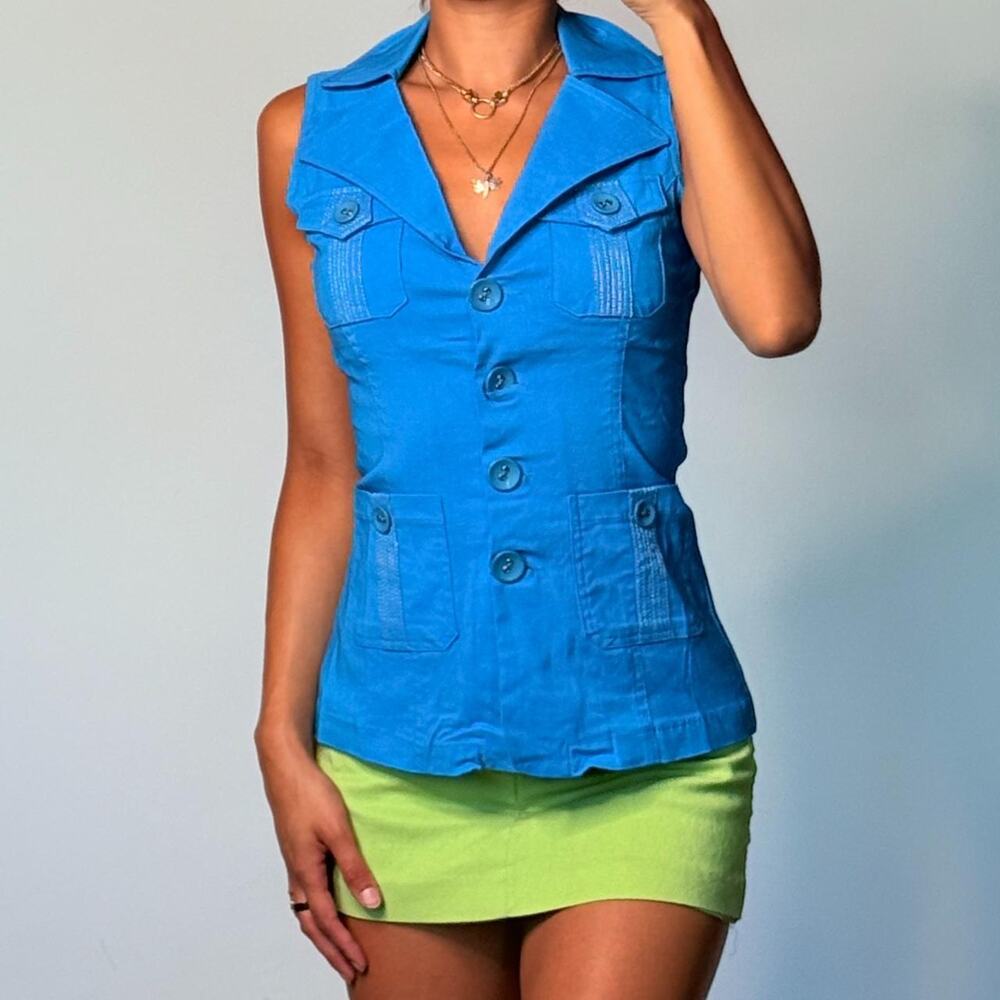 Blue Vest Top M